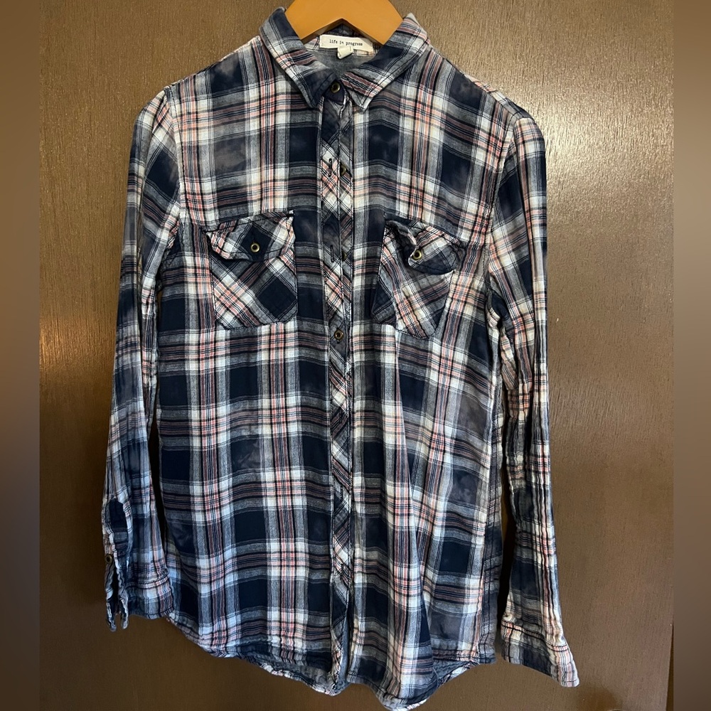 Life in Progress Button Down